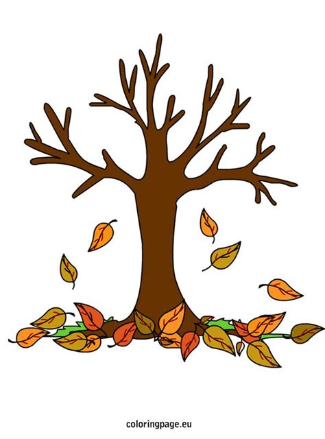 Fall Tree | Coloring Page