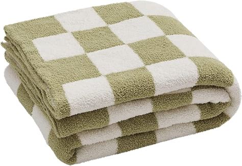 Yiruio Throw Blankets Checkerboard Grid Chessboard Gingham