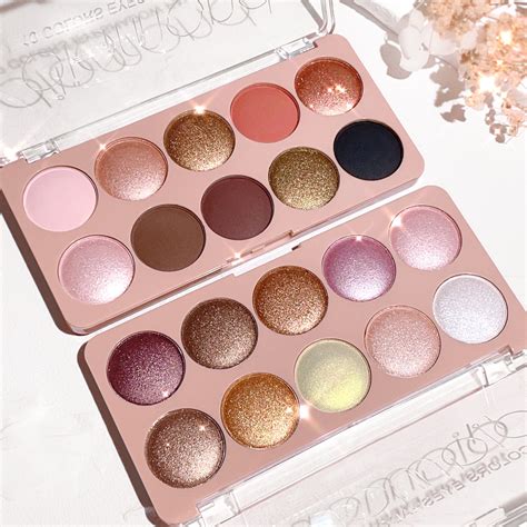 Ten Colors Mashed Potatoes Fine Glitter Eyeshadow Palette Glittering