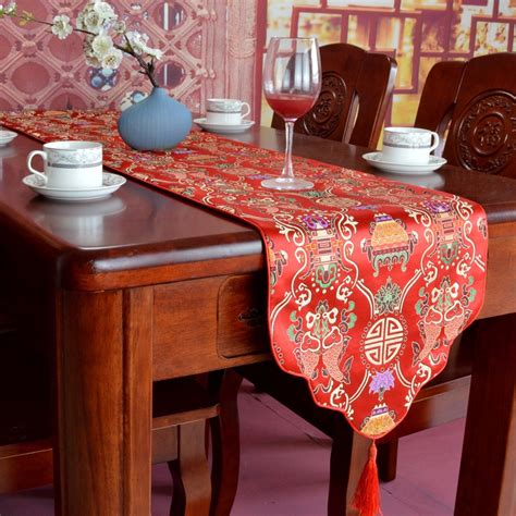 Jual Taplak Meja Table Runner Premium Sincia Cny Tema Dekorasi Imlek