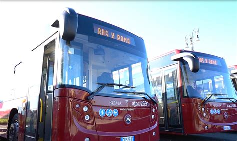 Roma La Flotta Atac Si Rinnova Venti Autobus Pronti Per Linaugurazione