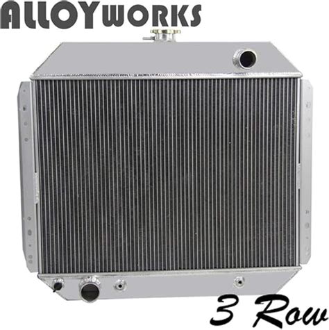 Amazon ALLOYWORKS 3 Row Aluminum Radiator For Ford Trucks F100