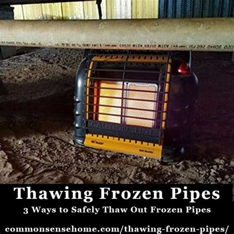 Thawing Frozen Pipes 3 Ways To Safely Thaw Out Frozen Pipes