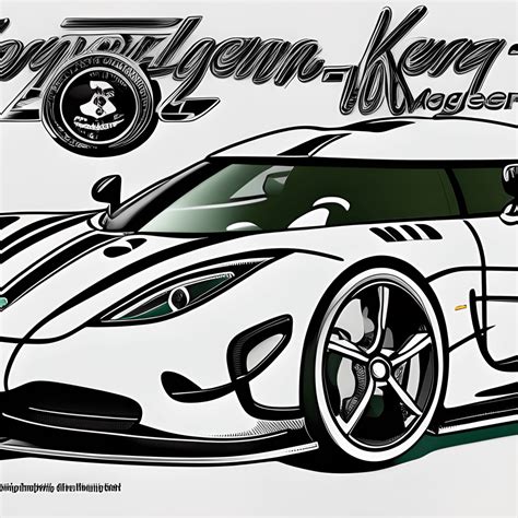 Ausmalbild Koenigsegg Agera Creative Fabrica