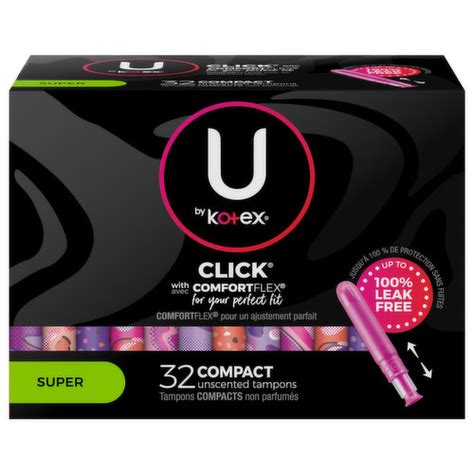 U By Kotex Tampons Super Compact Unscented