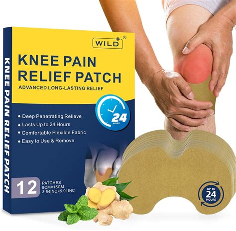 Amazon WILD Knee Pain Relief Patches Warming Herbal Plaster For