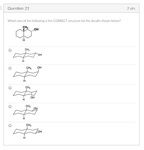 Solved D Question Which One Of The Following Is The C