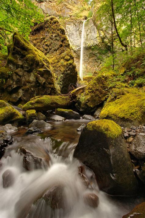 Columbia River Gorge with Elowah Falls in Oregon
