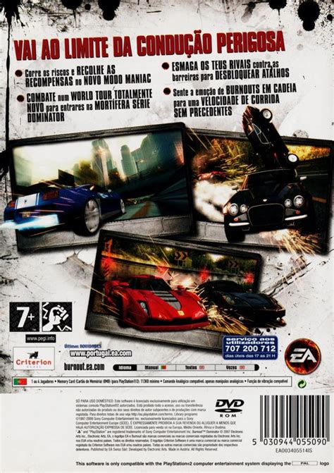 Burnout Dominator 2007 Playstation 2 Box Cover Art Mobygames