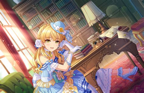 Safebooru Blonde Hair Blush Dress Green Eyes Idolmaster Cinderella