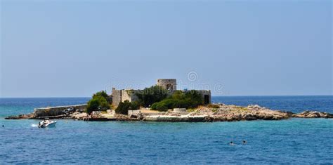 Ostrvo and Sveti Dorde with the Fjords Behind Stock Image - Image of ...