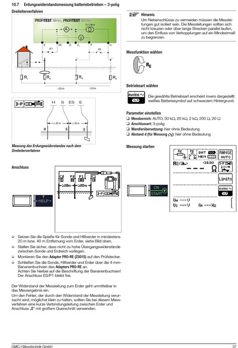 Erdungswiderstandsmessung Batteriebetrieben Polig Gossen