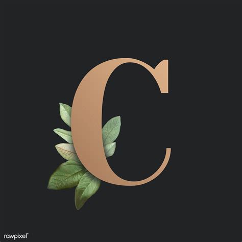 Botanical Capital Letter C Illustration Premium Image By Rawpixel