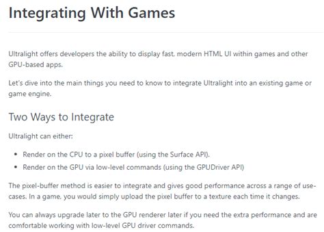 Ultralight Integration C++ (Almost Complete) - UI Systems - UNIGINE ...