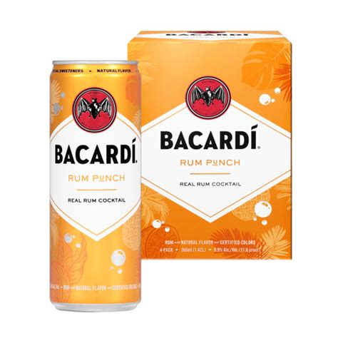 BACARDI RUM PUNCH COCKTAIL 4X355ML CANS – Remedy Liquor