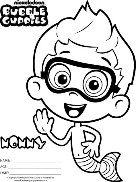 Get This Online Bubble Guppies Coloring Pages 746204