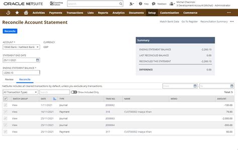 Functionality Focus Oracle Netsuites Updated Bank Reconciliation Feature