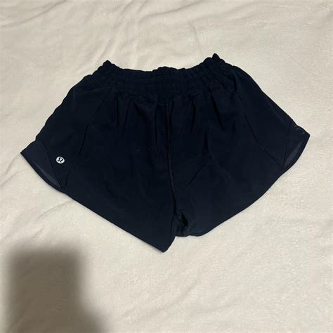 Navy Lululemon Hotty Hot Shorts Activewear Navy Depop