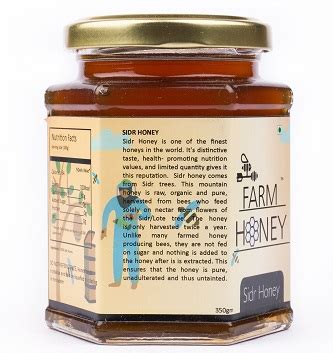 Sidr Honey - In Stock - 250 grams and 350 grams bottles - FarmHoney.in