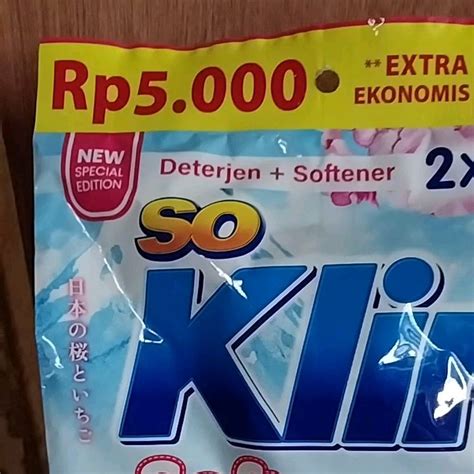 So Klin Softergent Kemasan Ekonomis Deterjen Bubuk Soklin 5000 Soklin