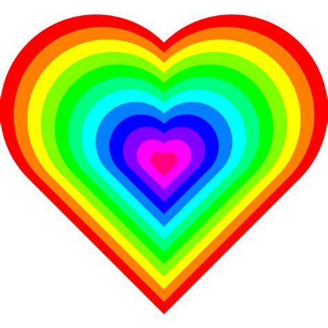 File Rainbow Heart Symbol Svg Colorful Heart Rainbow Heart Love