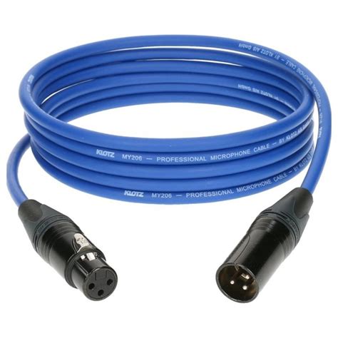 Klotz M Xlr Microphone Cable Blue M At Gear Music