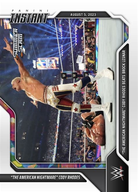 Wwe Panini Instant The American Nightmare Cody Rhodes