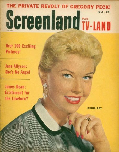 July 1955 Doris Day June Allyson Gregory Peck Movie Magazine Movie Covers Tv Land She Movie