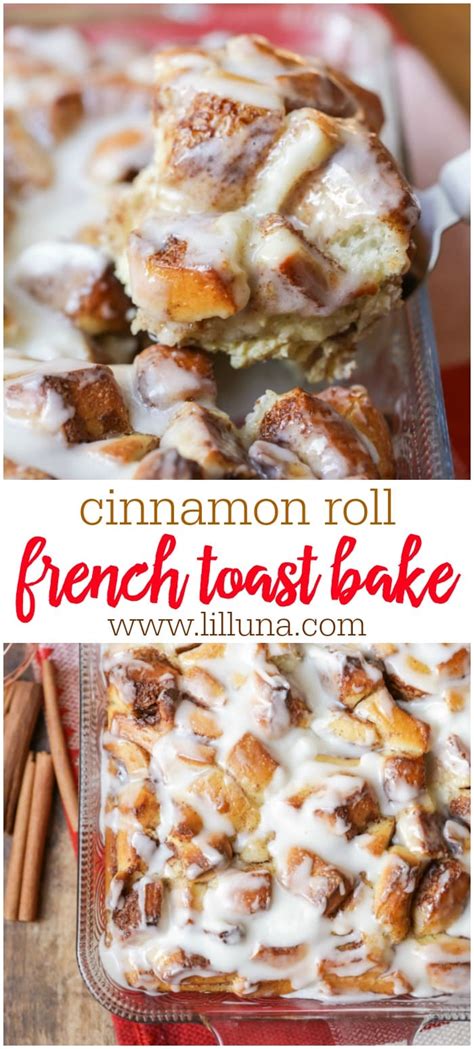 Cinnamon Roll French Toast Bake {overnight Video} Lil Luna