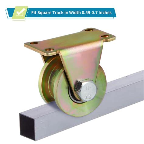 Skelang Pcs Groove Wheel H Type Heavy Duty Rigid Caster With