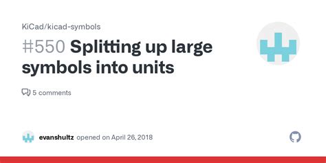 Splitting Up Large Symbols Into Units Issue 550 KiCad Kicad