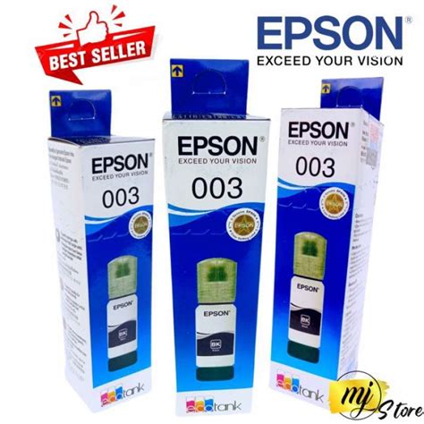 Promo Tinta Epson 003 Black Original Ori Hitam Printer L3110 L1110