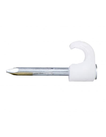 Mureva Fix Clip Clou Pour C Ble Mm Clou L Mm Blanc Ral