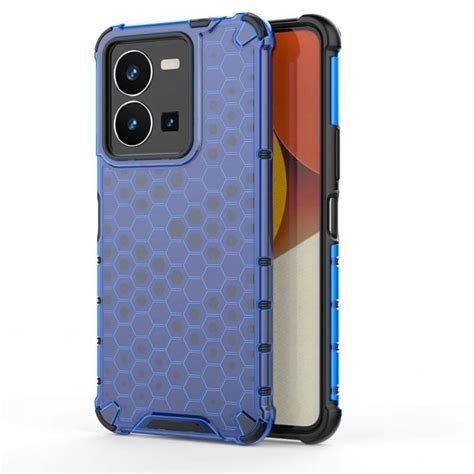 Etui Do Vivo Y35 Y22 Y22S 4G Pancerne Honeycomb Niebieskie