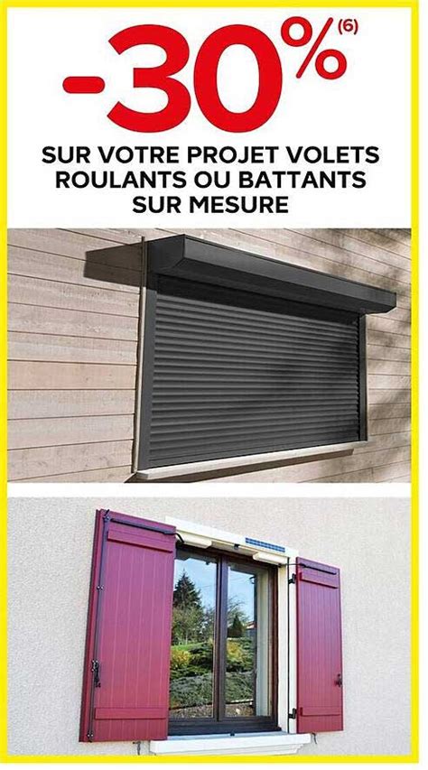 Promo Projet Volets Roulants Ou Battants Sur Mesure Chez Castorama