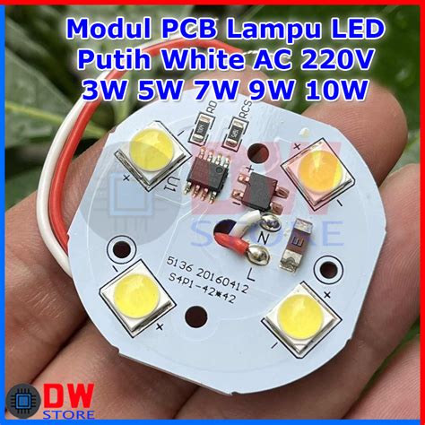 Jual PCB Modul Lampu LED 220V 3W 5W 7W 9W 10W 12W 15W Putih White