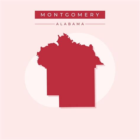 Premium Vector Vector Illustration Vector Of Montgomery Map Alabama