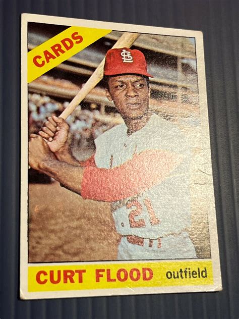 Topps Curt Flood Vg Vgex St Louis Cardinals Ebay