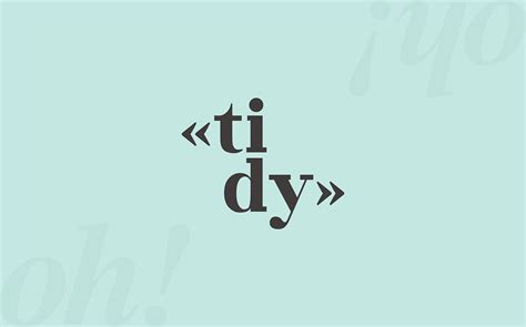 Tidy - Visual Identity :: Behance