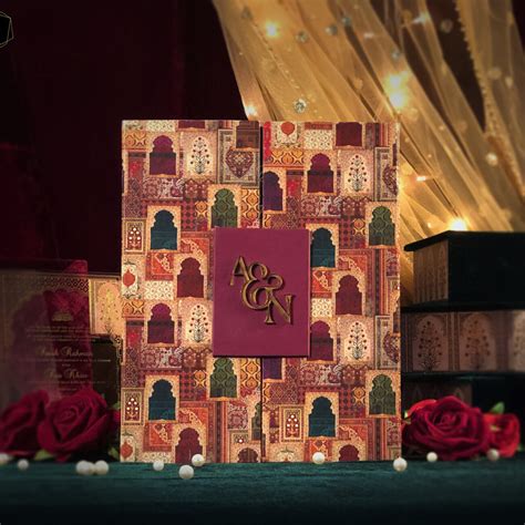 Magnificient Mughal Regal Invitation Set Save The Date