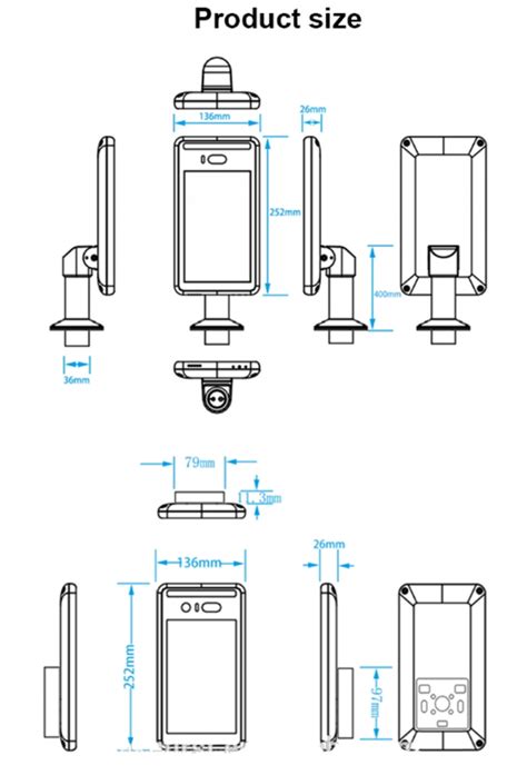 Automatic Measurement Walk Through Temperature Scanner Face