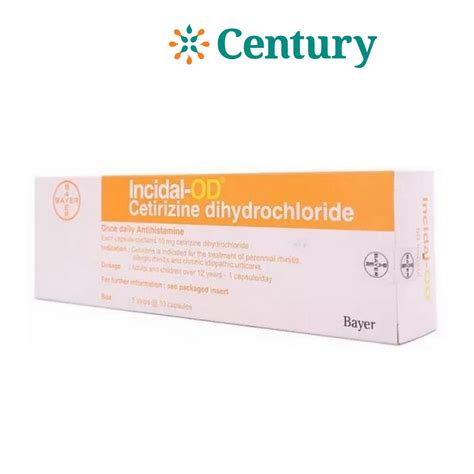 Jual Incidal Od Mg Cetirizine Hcl Obat Alergi Shopee Indonesia