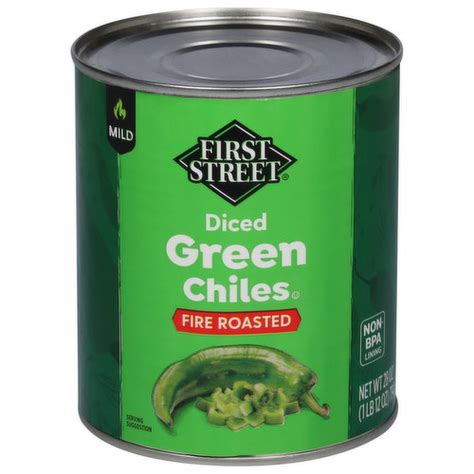 First Street Green Chiles Fire Roasted Diced Mild Smart And Final