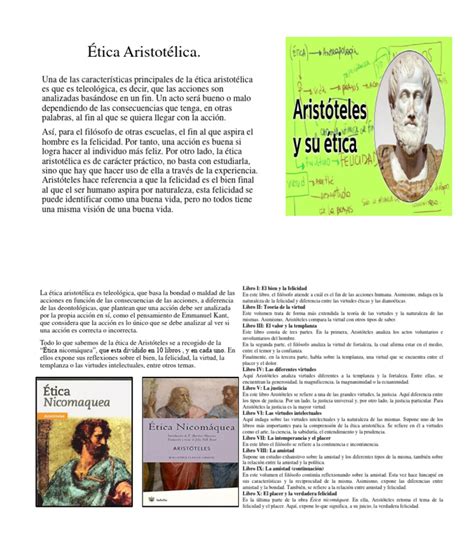 Ética Aristotélica Pdf Virtud Aristóteles