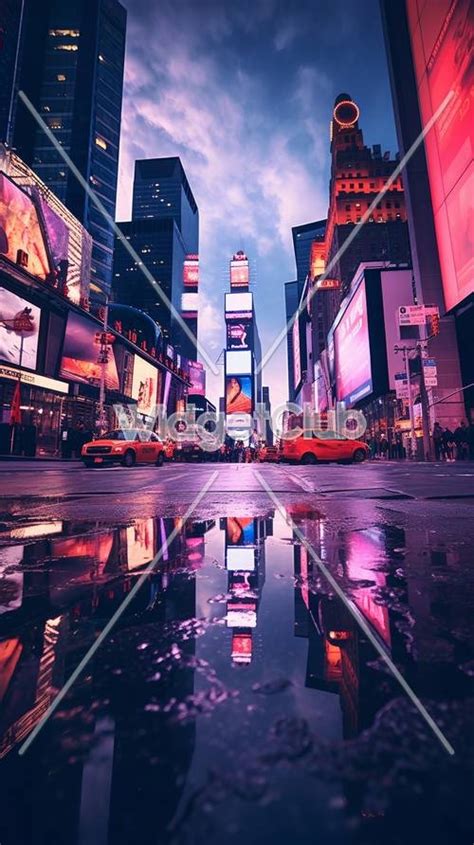 Fondo De Pantalla De La Ciudad De Nueva York En Blanco Y Negro Por La Noche