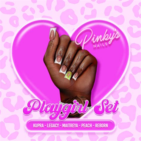 Second Life Marketplace Pinky S Nails Playgirl Set Shorties