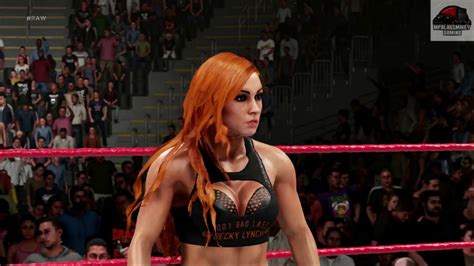 Wwe K Becky Lynch Vs Paige Raw Universe Mode Youtube