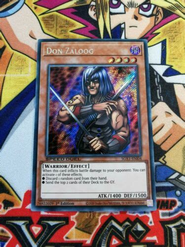 Don Zaloog Sgx Eni St Edition New Secret Rare Yu Gi Oh Ebay