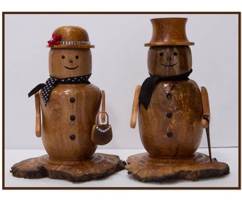 Make A Decorative Wood Snowman Wood Turning Projects Wood Turning