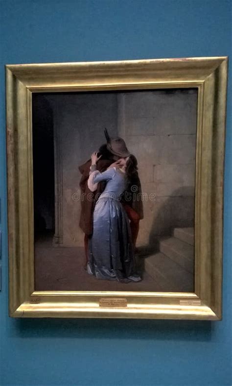 Galerie D Art Milan Brera Peinture De Francesco Hayez Le Baiser